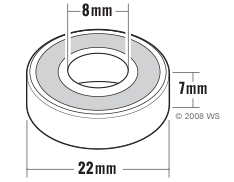 Skateboard Bearings Size Ukuran Bantalan Skateboard